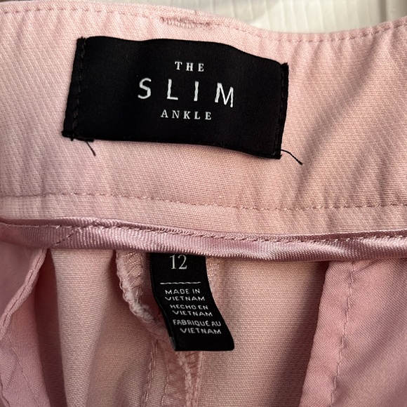 White House  Black Market The Slim Ankle Pink Dress Pants size 12 - Picture 2 of 4
